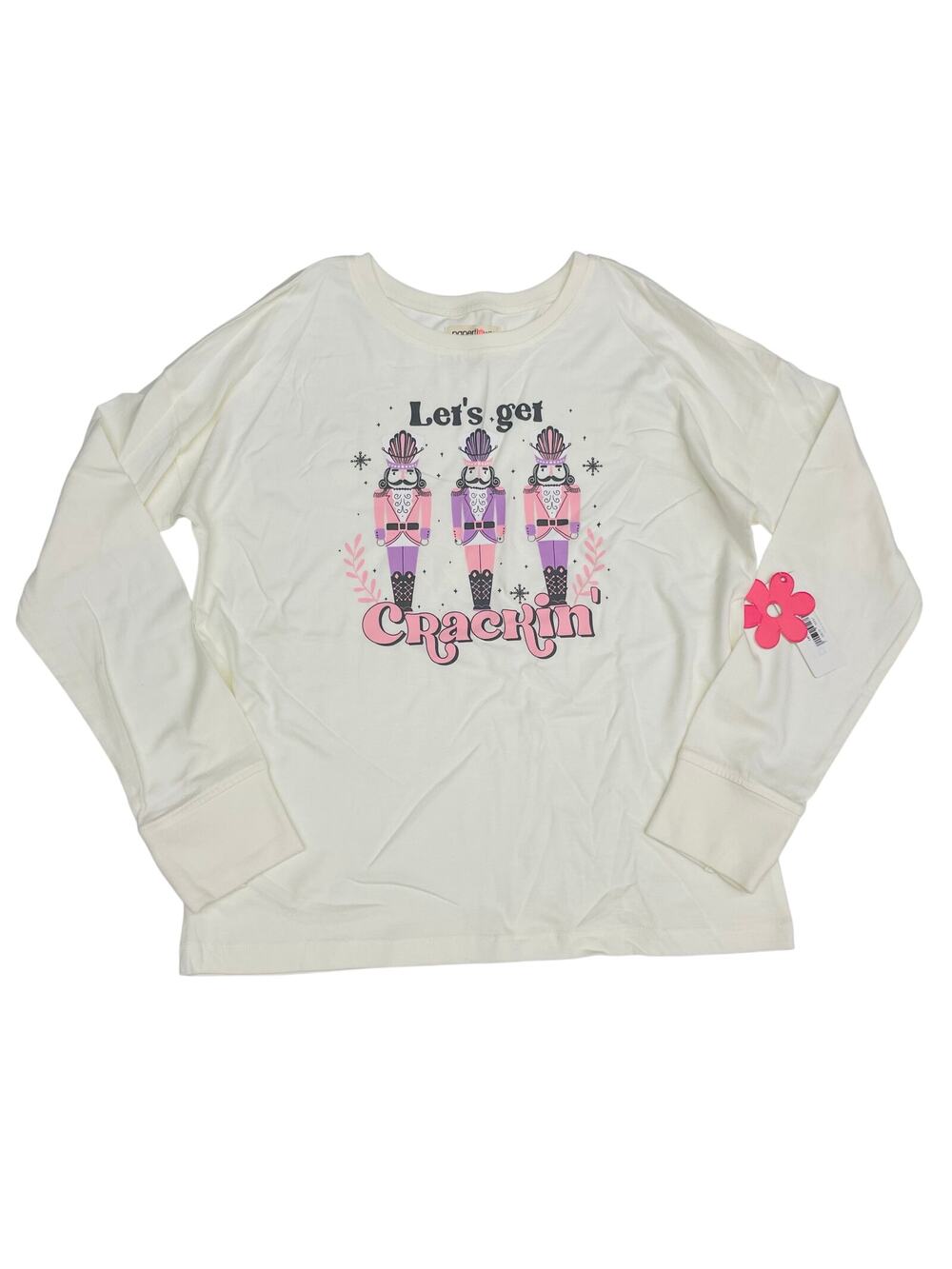 NWT Paperflower Size XL (16) Let's Get Cracking Tee
